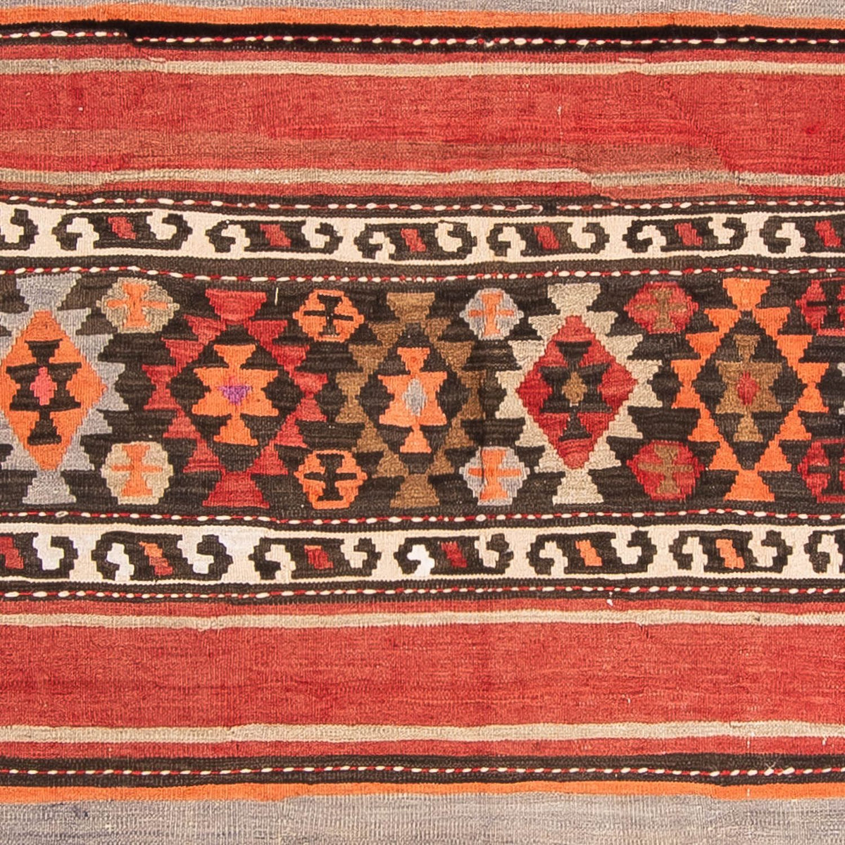 Loper Kelim tapijt - Oud - 310 x 140 cm - veelkleurig