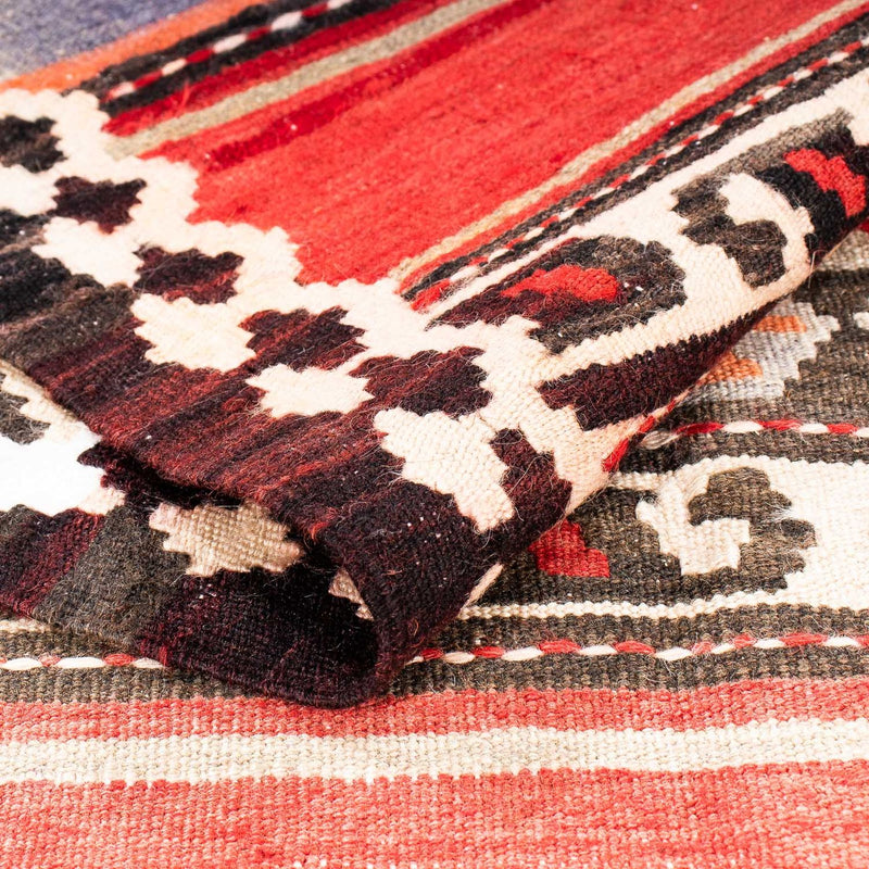 Loper Kelim tapijt - Oud - 310 x 140 cm - veelkleurig