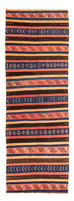 Loper Kelim tapijt - Oud - 345 x 130 cm - veelkleurig