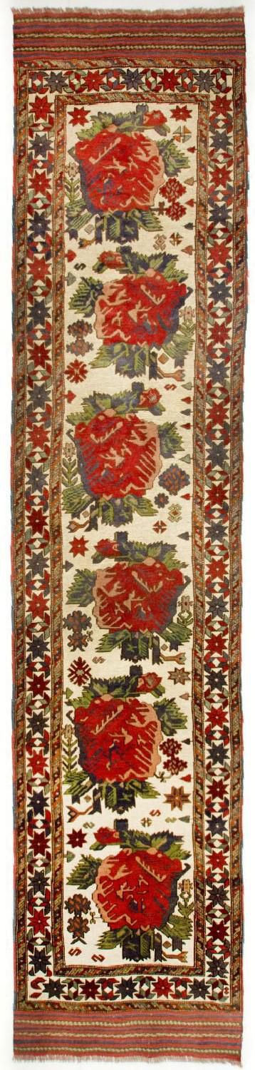 Loper Kelim tapijt - Oosters - 370 x 82 cm - beige