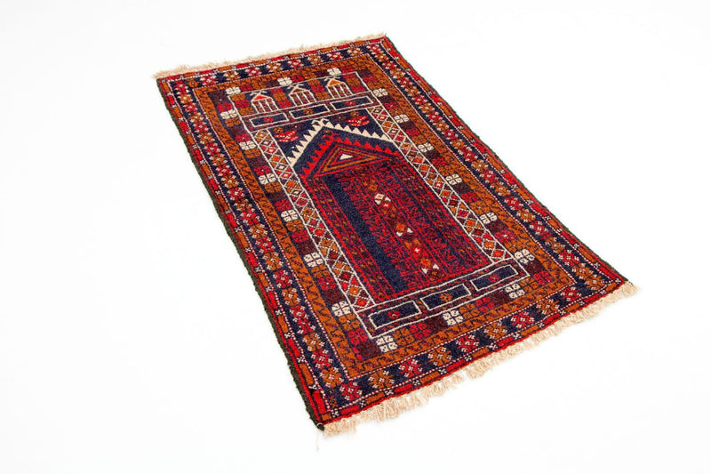 Baluch tapijt - 123 x 75 cm - veelkleurig