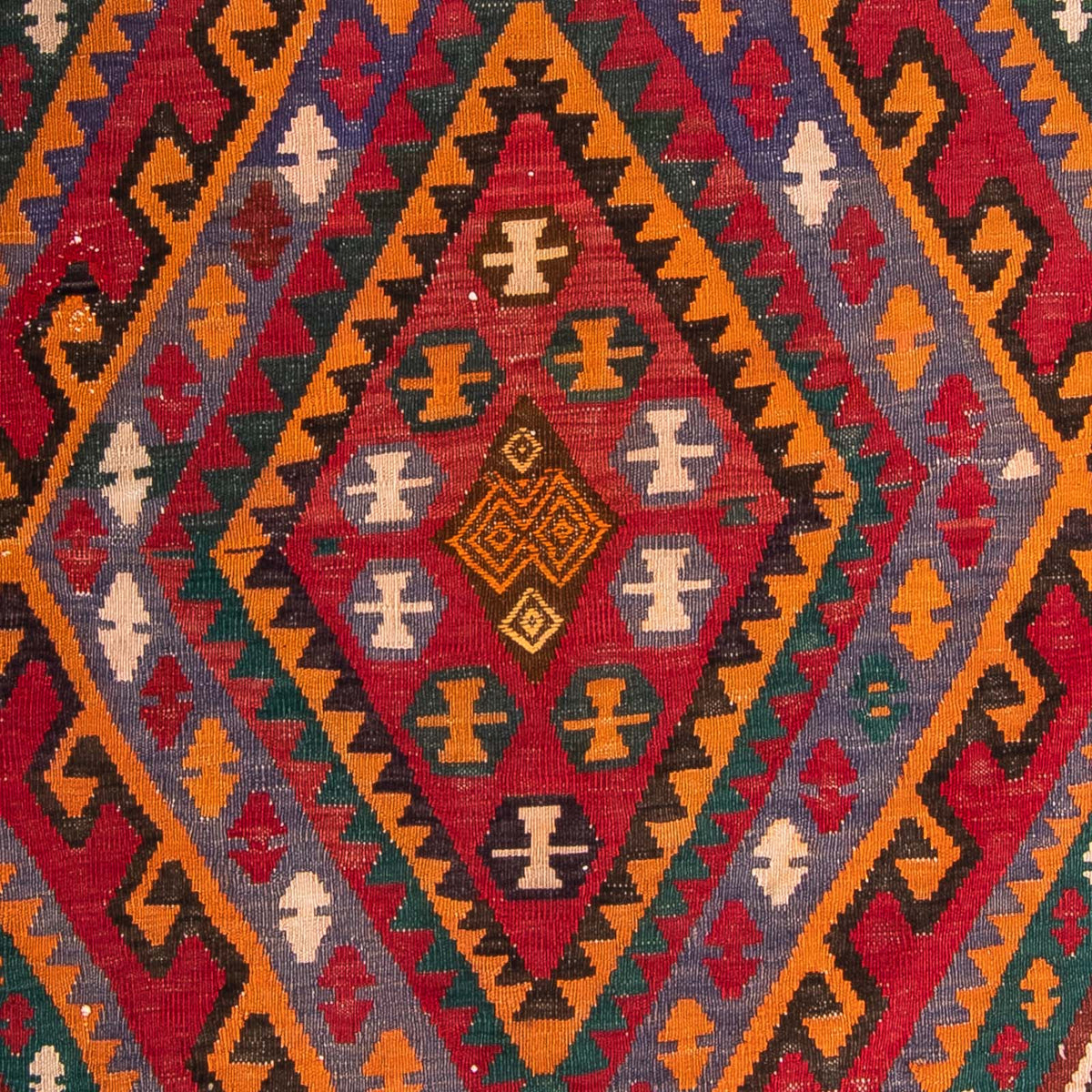 Loper Kelim tapijt - Oud - 323 x 167 cm - veelkleurig