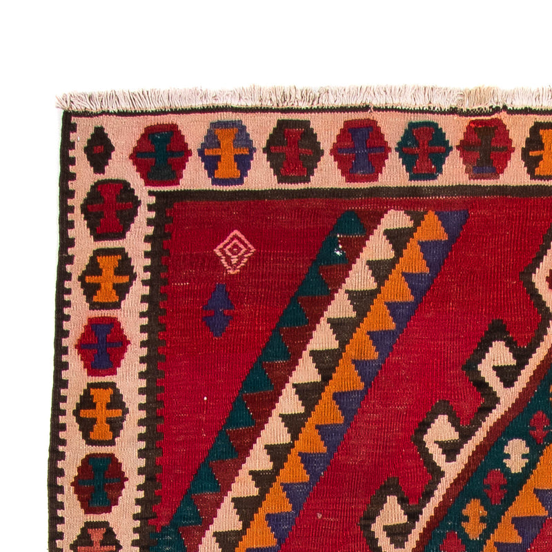 Loper Kelim tapijt - Oud - 323 x 167 cm - veelkleurig