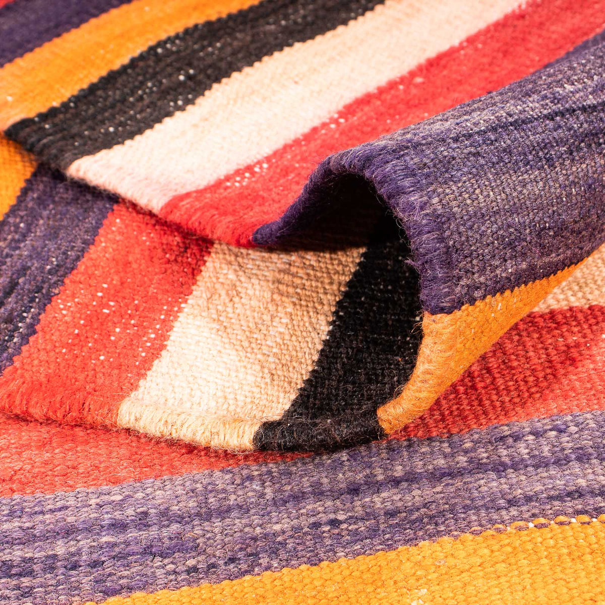 Loper Kelim tapijt - Oud - 330 x 130 cm - veelkleurig