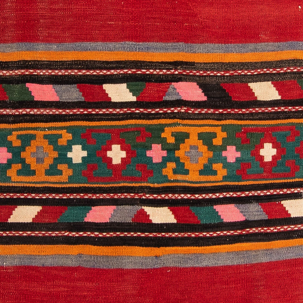 Loper Kelim tapijt - Oud - 270 x 145 cm - veelkleurig