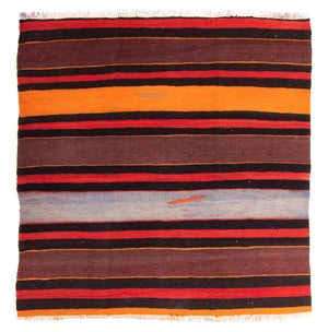 Kelim tapijt - Oud - 150 x 140 cm - veelkleurig