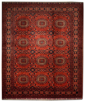 Afghaans tapijt - Kunduz - 275 x 216 cm - rood