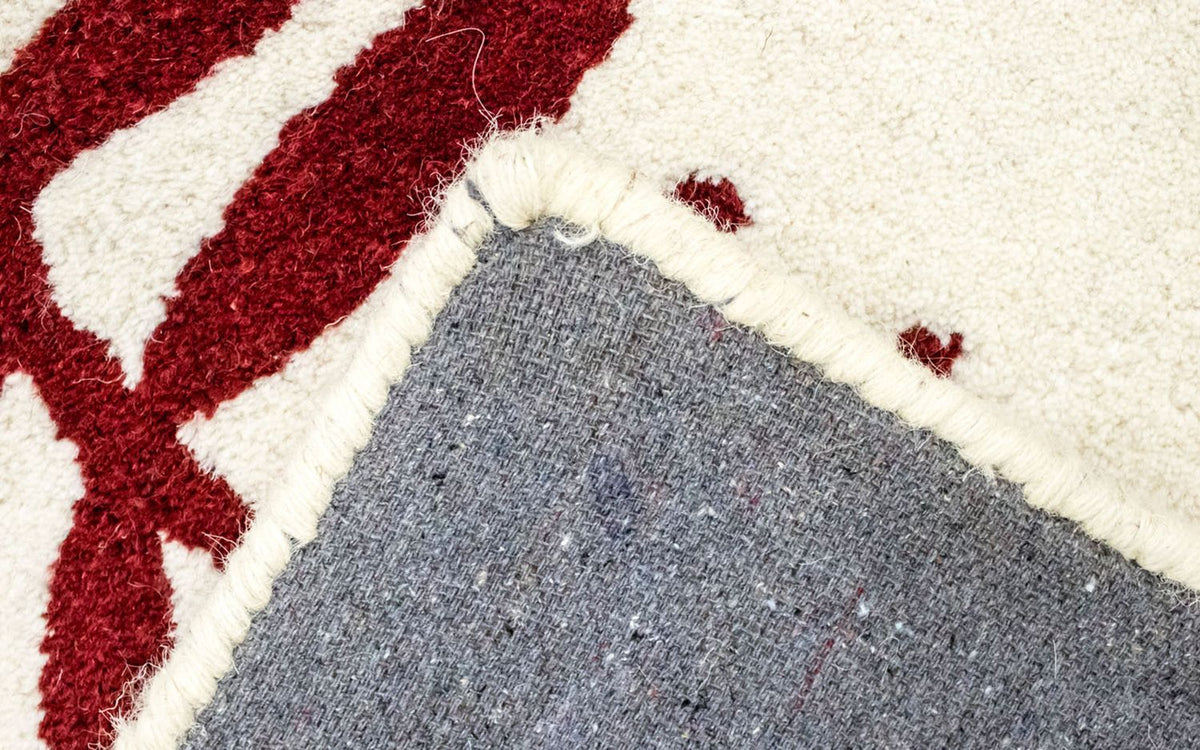 Wollen tapijt - 148 x 90 cm - beige