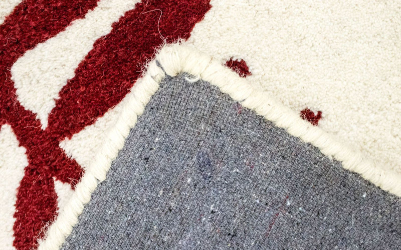 Wollen tapijt - 148 x 90 cm - beige