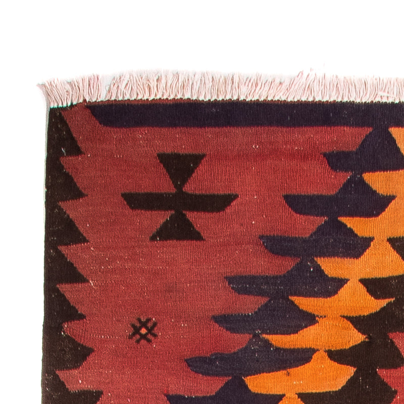 Loper Kelim tapijt - Oud - 390 x 130 cm - veelkleurig