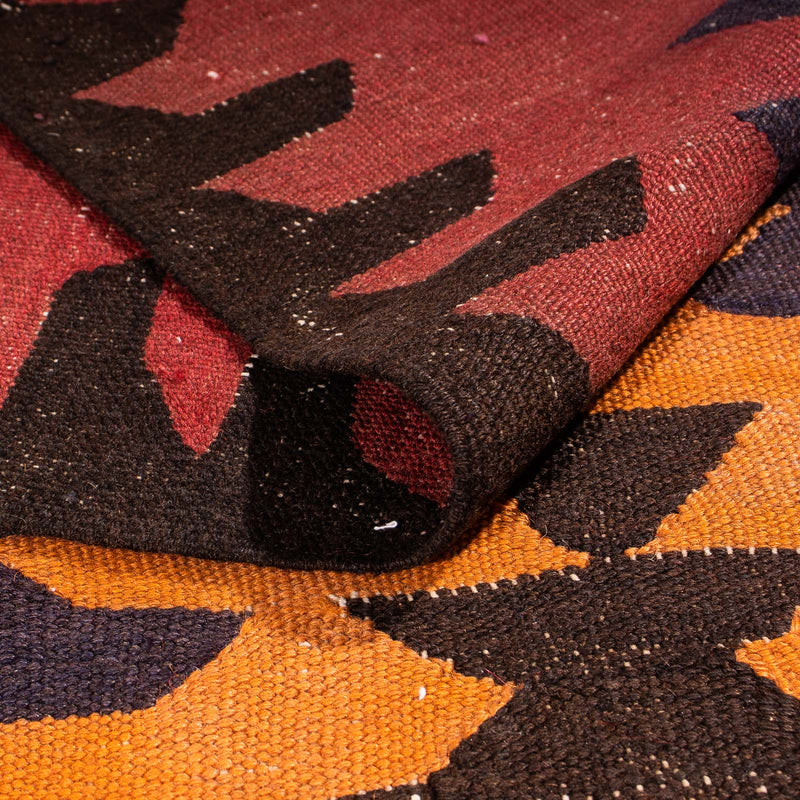 Loper Kelim tapijt - Oud - 390 x 130 cm - veelkleurig