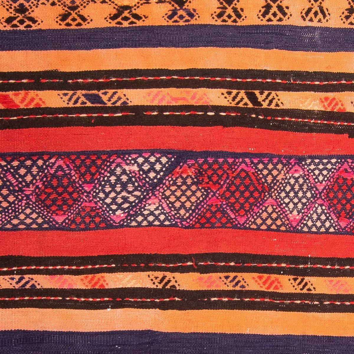 Kelim tapijt - Oud vierkant  - 150 x 125 cm - veelkleurig