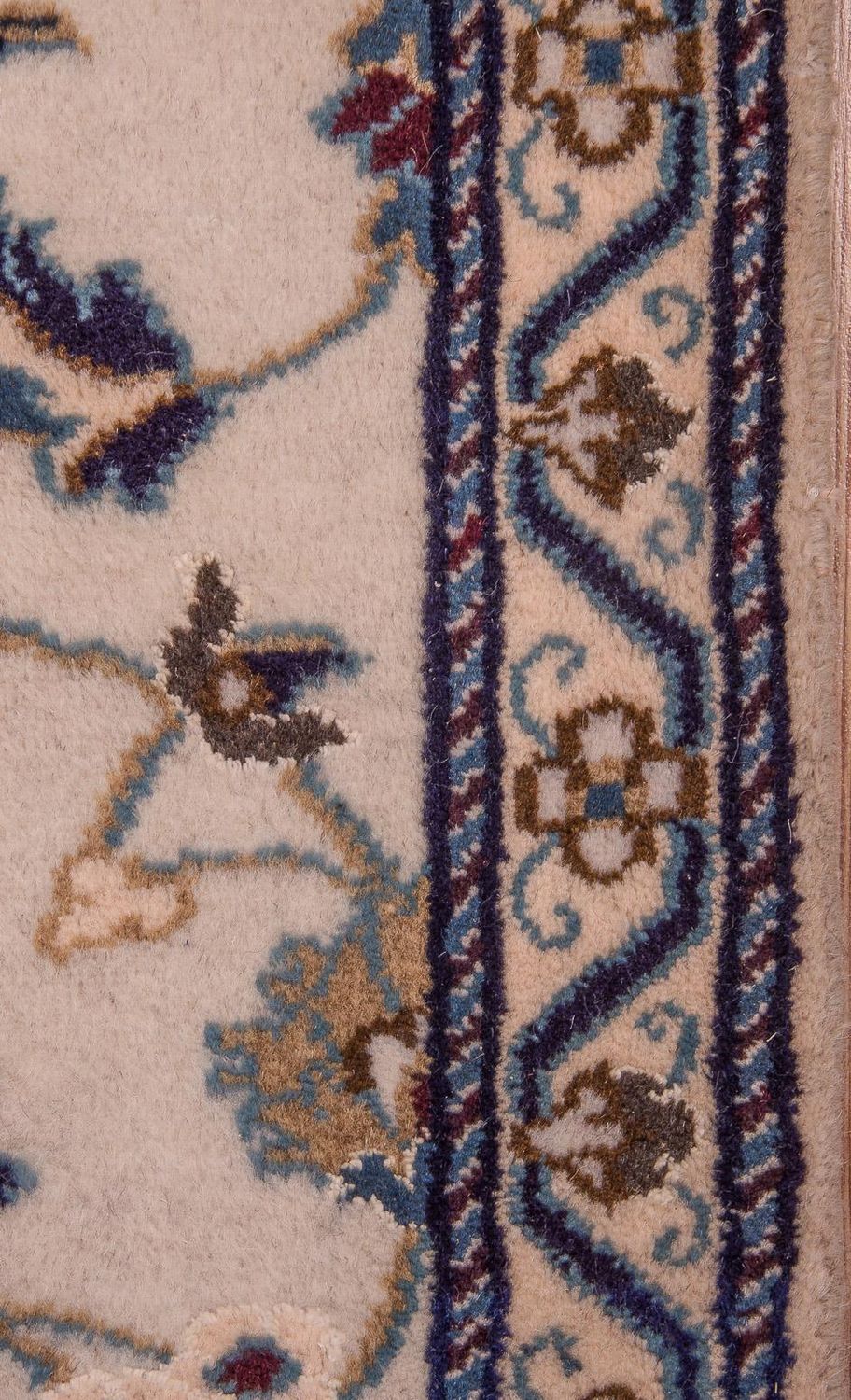 Loper Perzisch tapijt - Nain - Koninklijk - 290 x 85 cm - beige