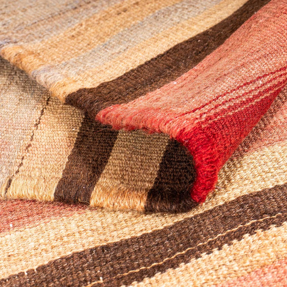 Kelim tapijt - Oud vierkant  - 160 x 160 cm - veelkleurig