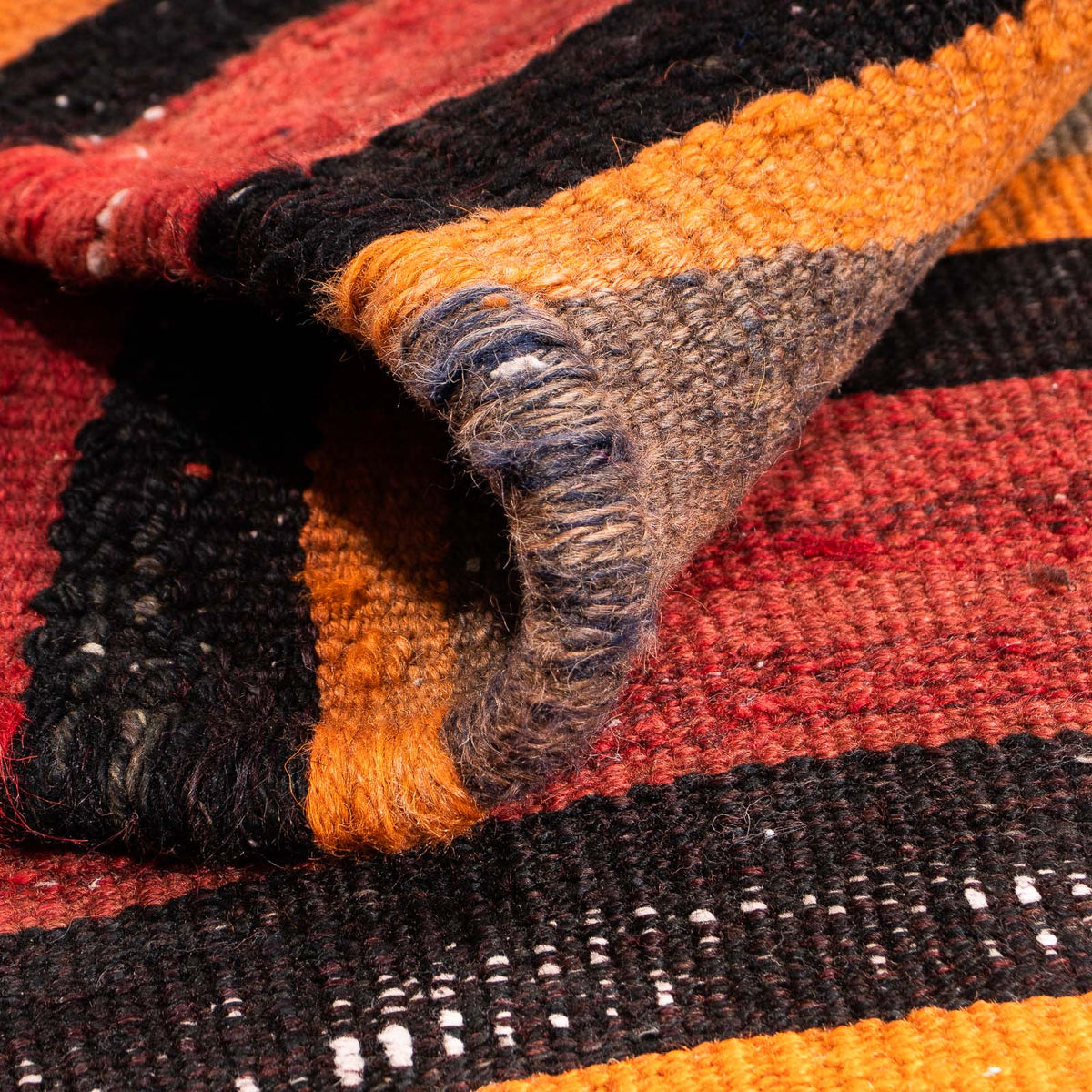 Kelim tapijt - Oud vierkant  - 130 x 120 cm - veelkleurig