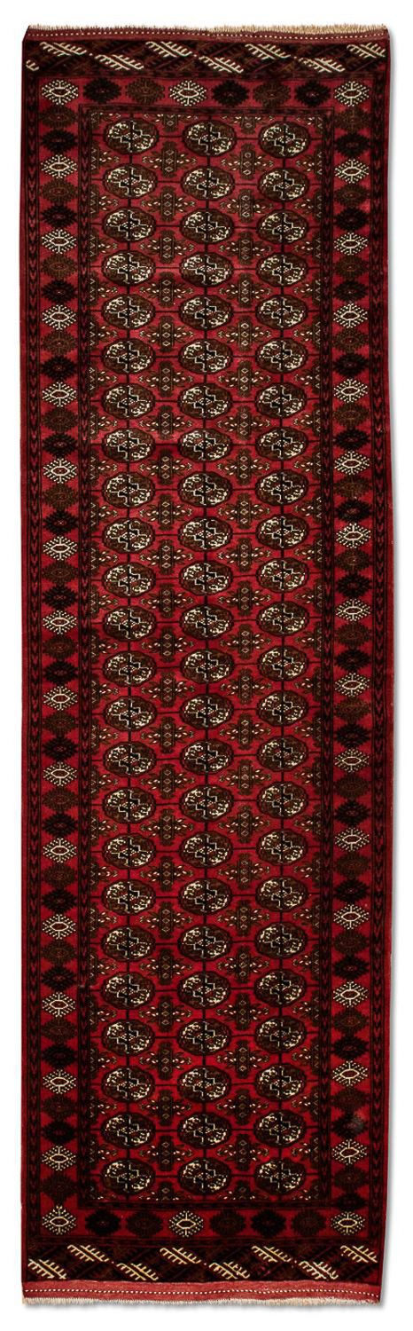 Loper Afghaans tapijt - Bukhara - 288 x 85 cm - rood