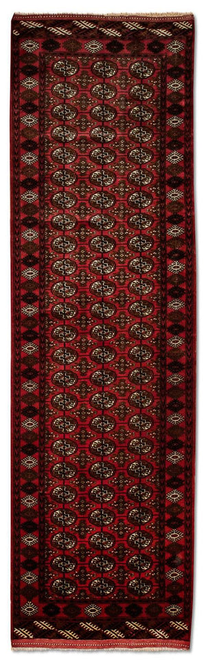 Loper Afghaans tapijt - Bukhara - 288 x 85 cm - rood