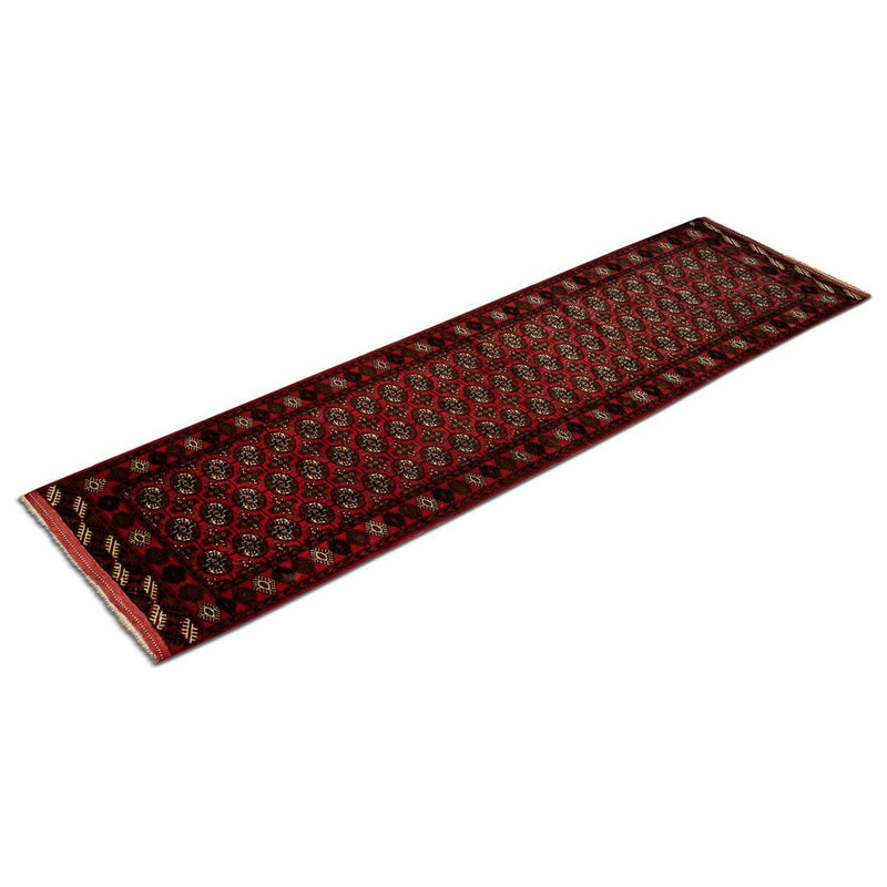 Loper Afghaans tapijt - Bukhara - 288 x 85 cm - rood