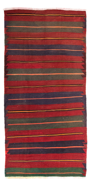 Loper Kelim tapijt - Oud - 325 x 135 cm - veelkleurig