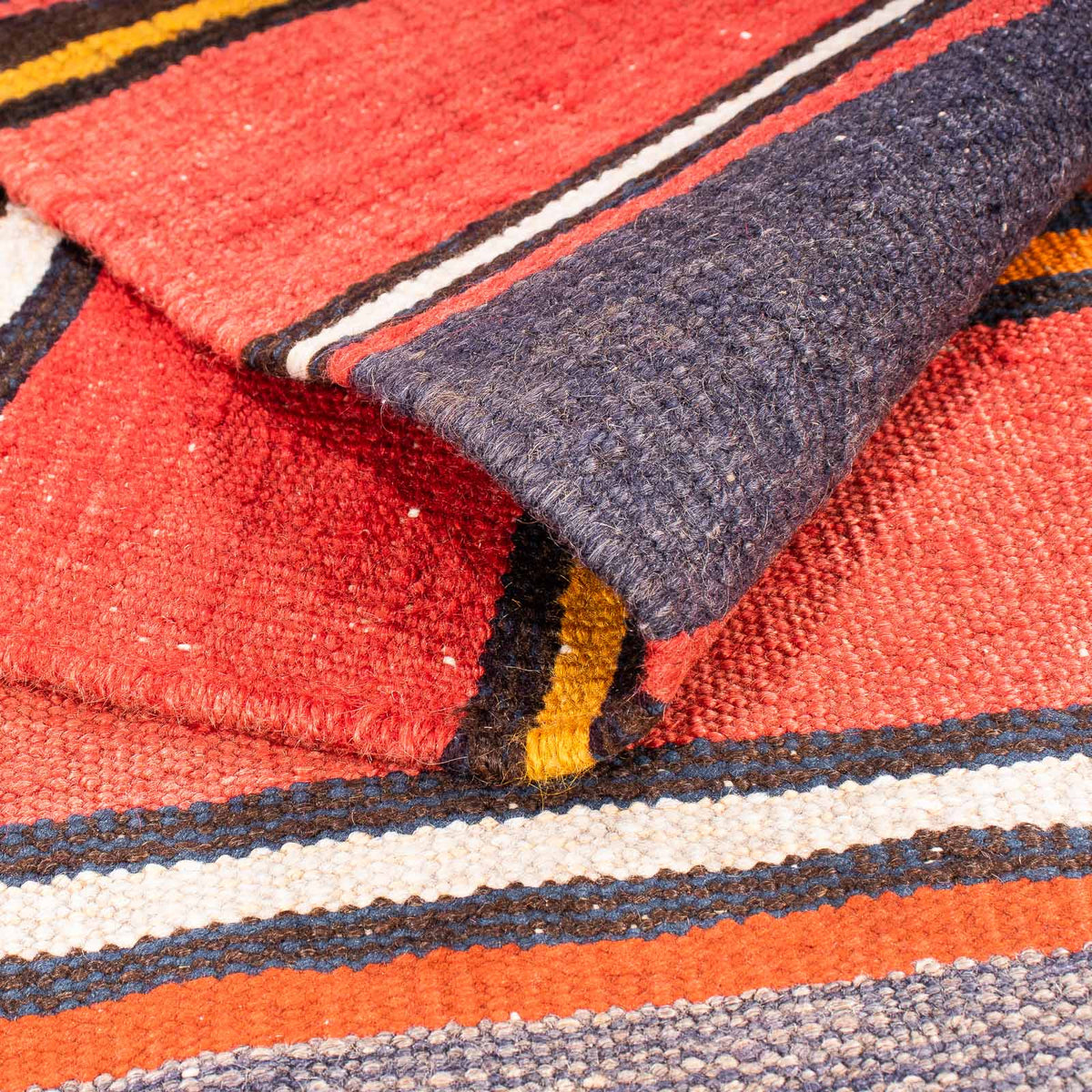 Kelim tapijt - Oud - 195 x 150 cm - veelkleurig