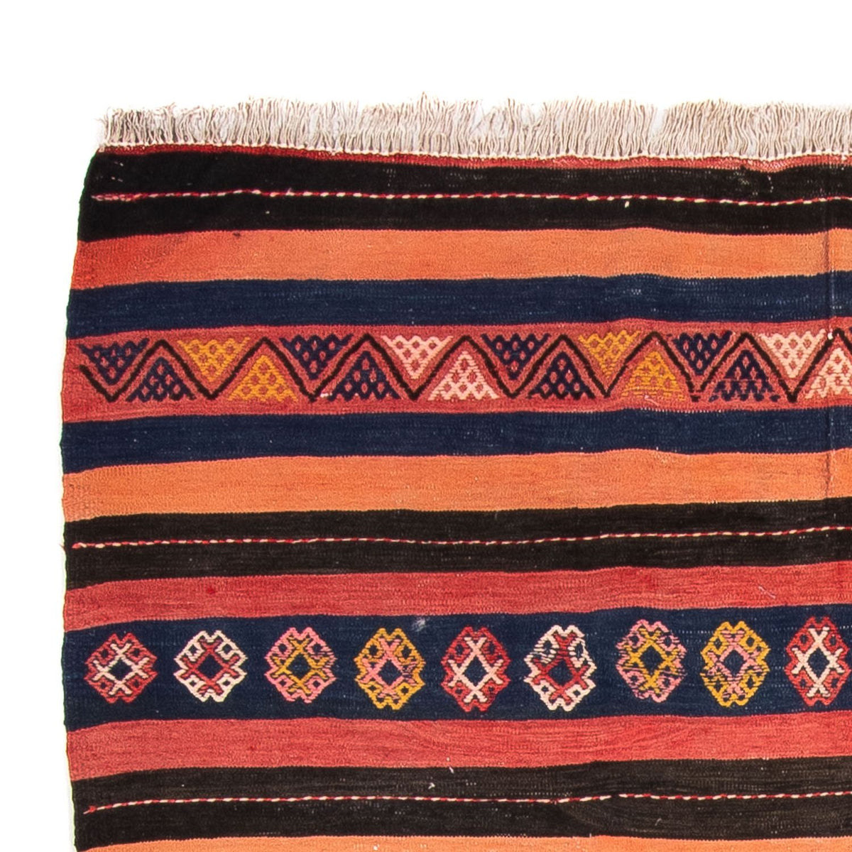 Kelim tapijt - Oud vierkant  - 180 x 150 cm - veelkleurig