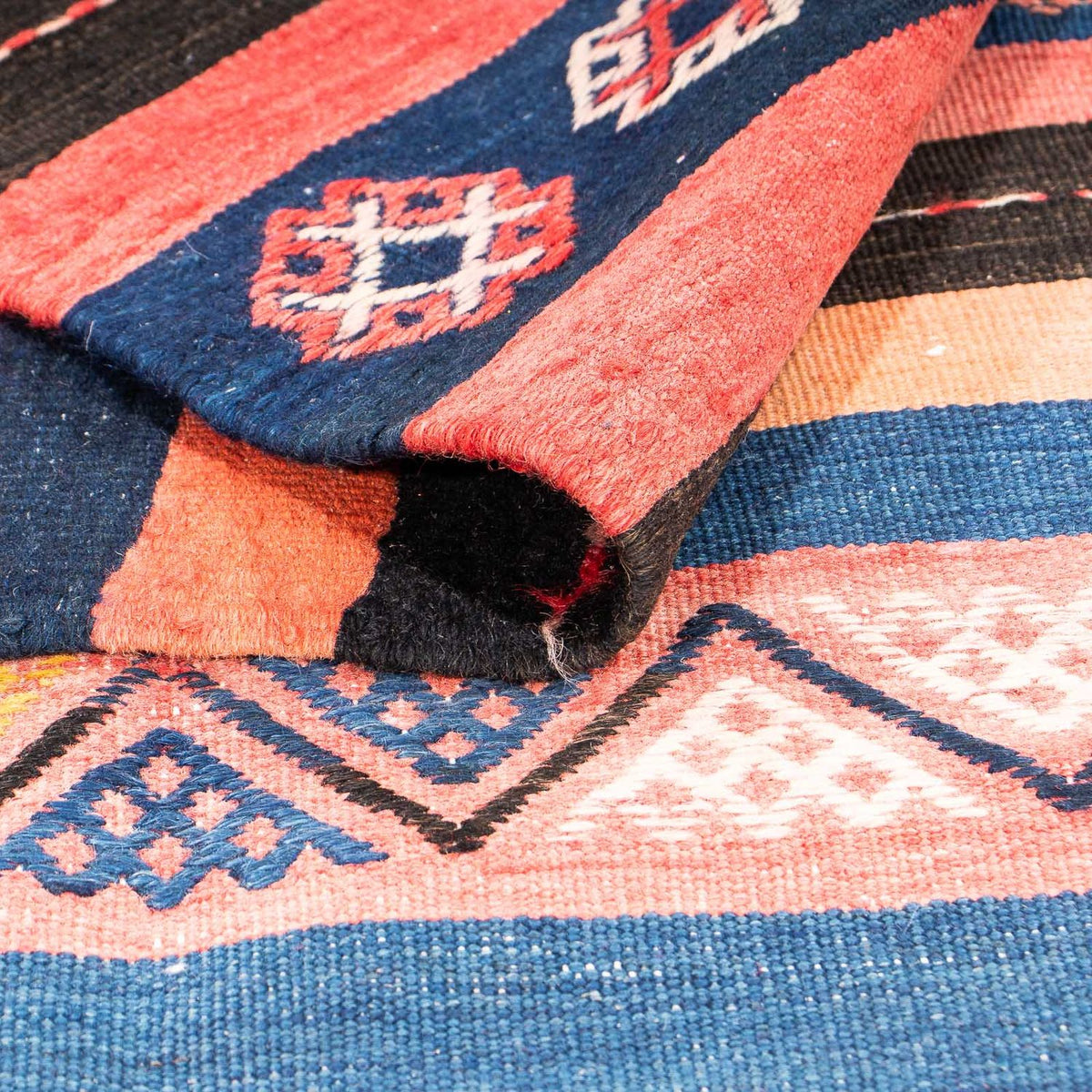 Kelim tapijt - Oud vierkant  - 180 x 150 cm - veelkleurig