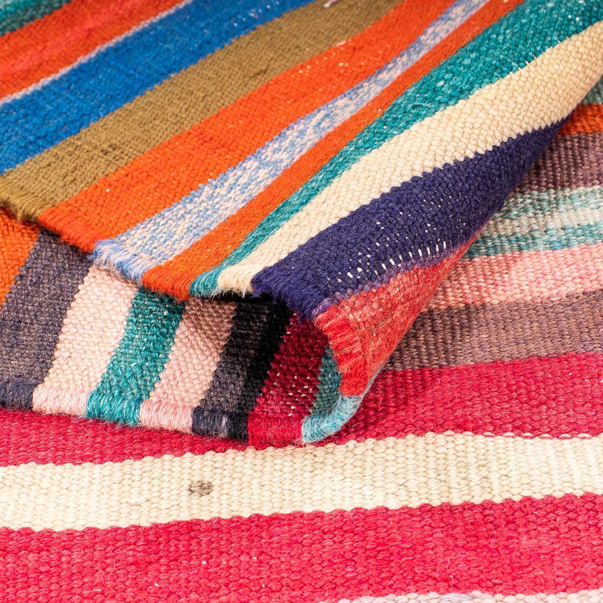 Kelim tapijt - Oud - 190 x 150 cm - veelkleurig