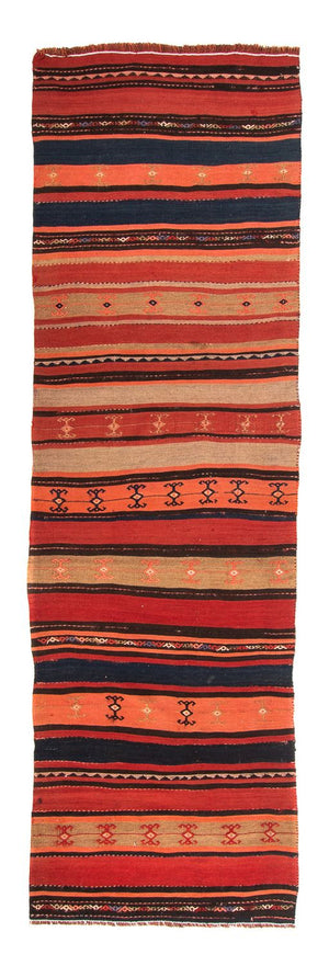 Loper Kelim tapijt - Oud - 280 x 85 cm - veelkleurig