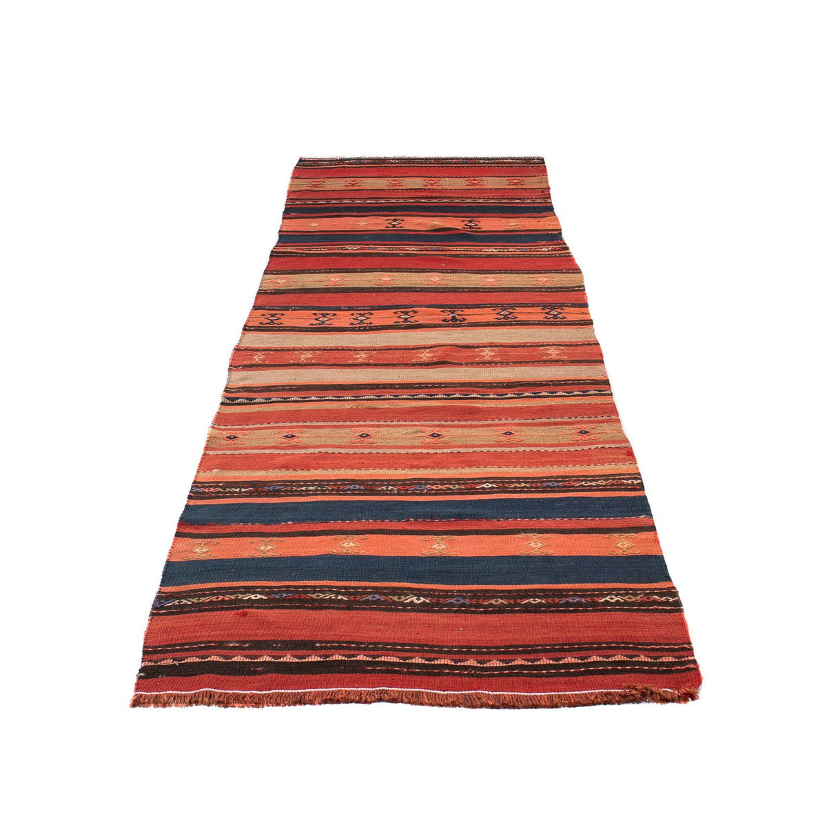 Loper Kelim tapijt - Oud - 280 x 85 cm - veelkleurig