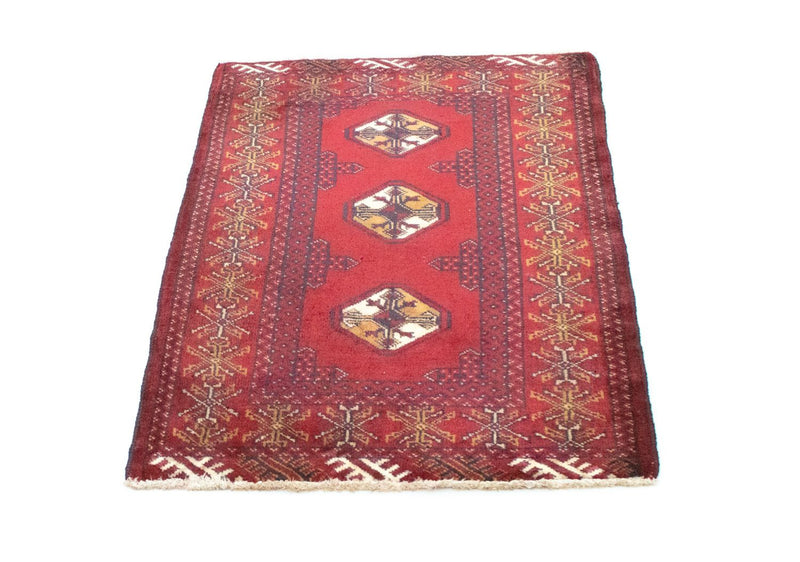 Turkaman tapijt - 90 x 76 cm - rood