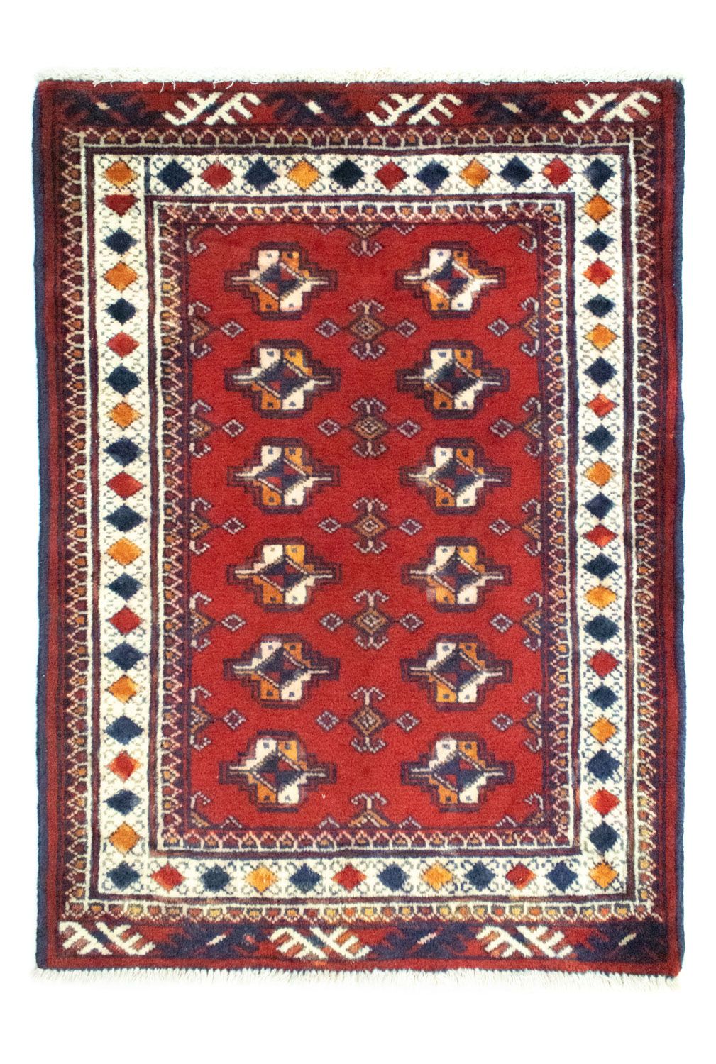 Turkaman tapijt - 91 x 70 cm - rood