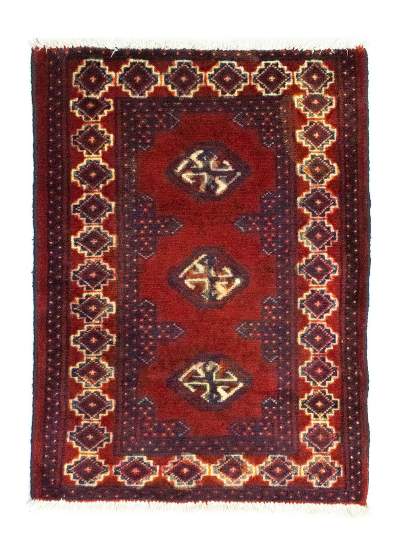 Turkaman tapijt - 87 x 62 cm - rood
