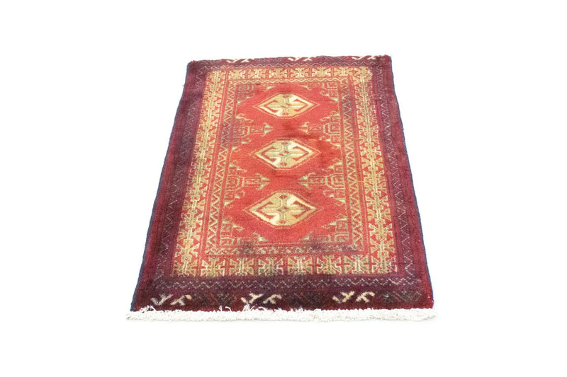 Turkaman tapijt - 85 x 60 cm - rood