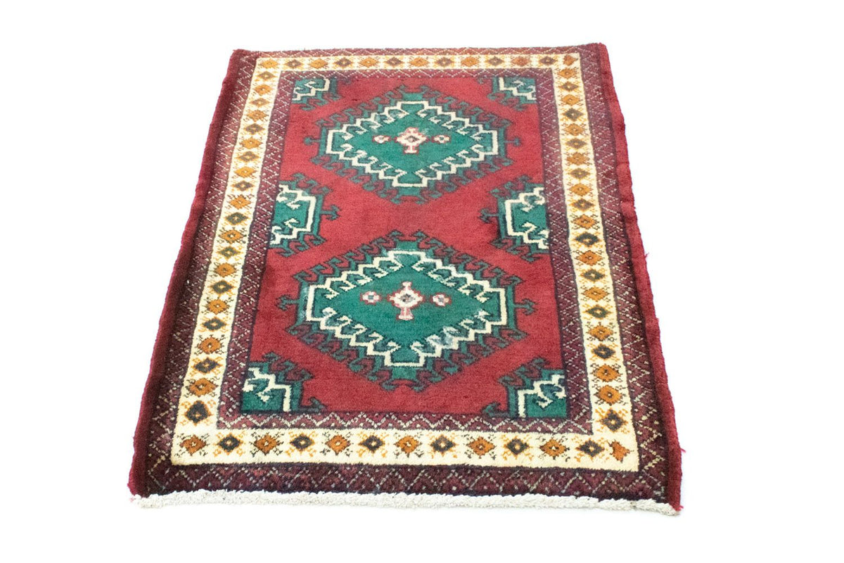 Turkaman tapijt - 87 x 64 cm - rood