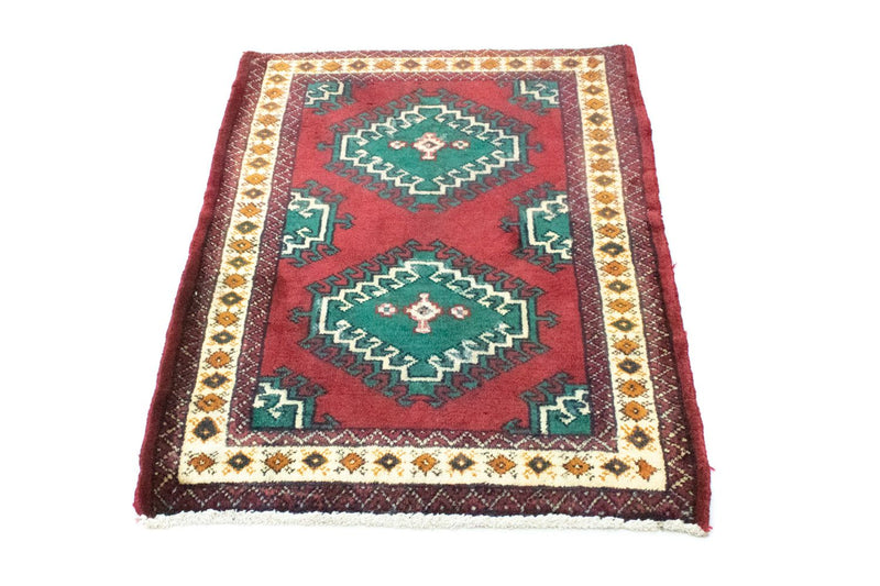 Turkaman tapijt - 87 x 64 cm - rood