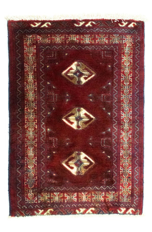 Turkaman tapijt - 86 x 62 cm - rood