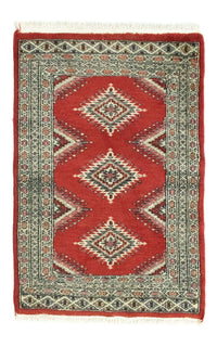 Pakistaans tapijt - 82 x 63 cm - rood