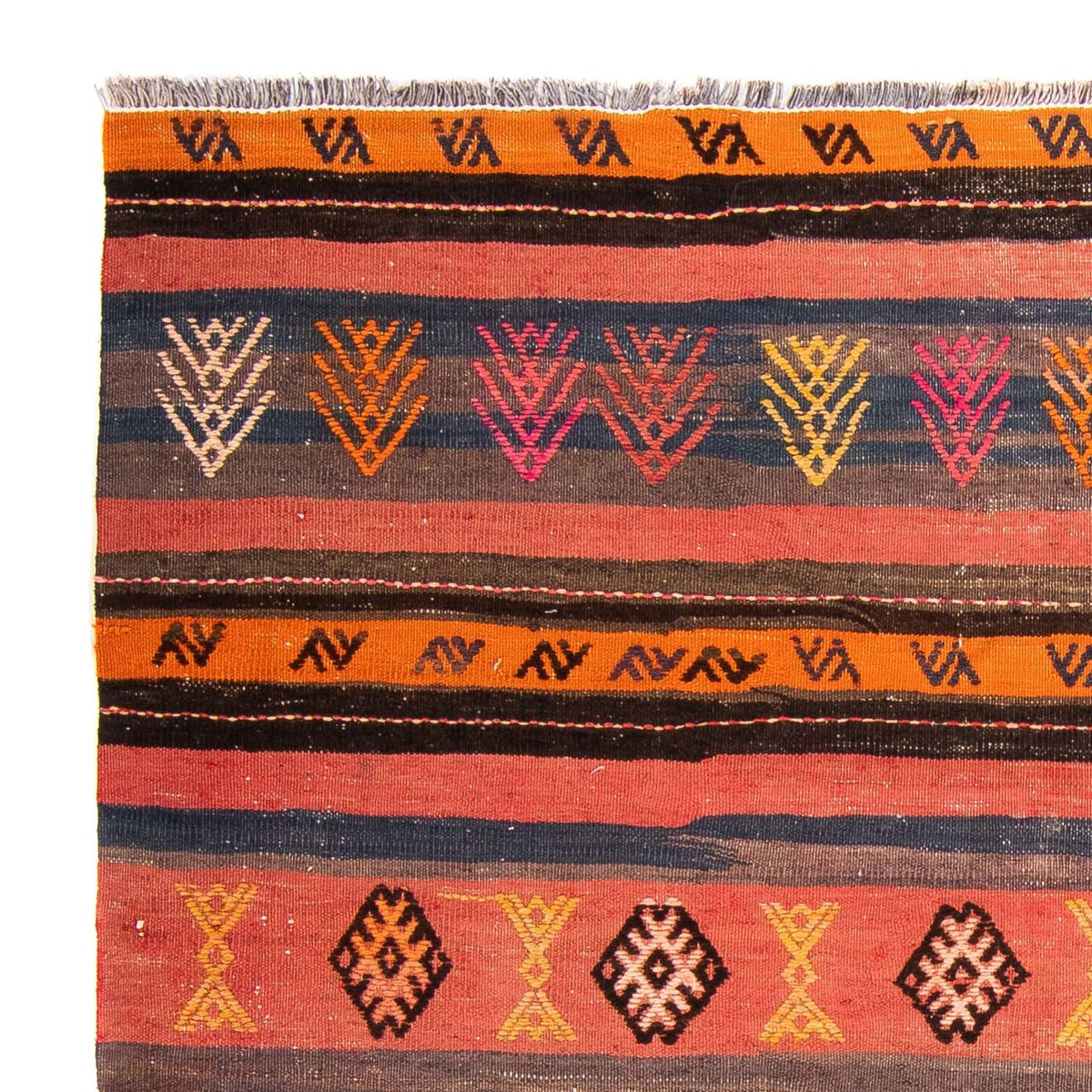 Kelim tapijt - Oud - 150 x 135 cm - veelkleurig