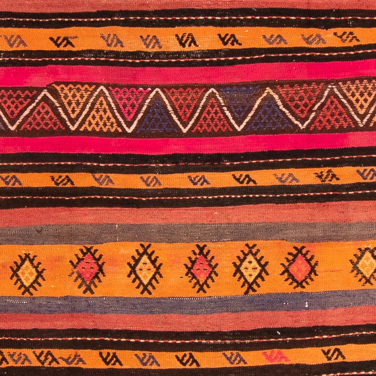 Kelim tapijt - Oud - 215 x 150 cm - veelkleurig