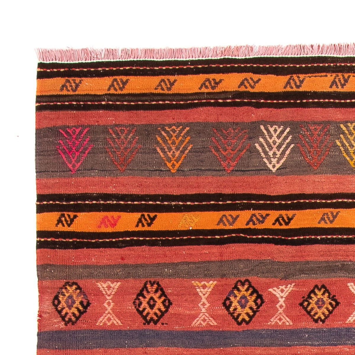 Kelim tapijt - Oud - 215 x 150 cm - veelkleurig