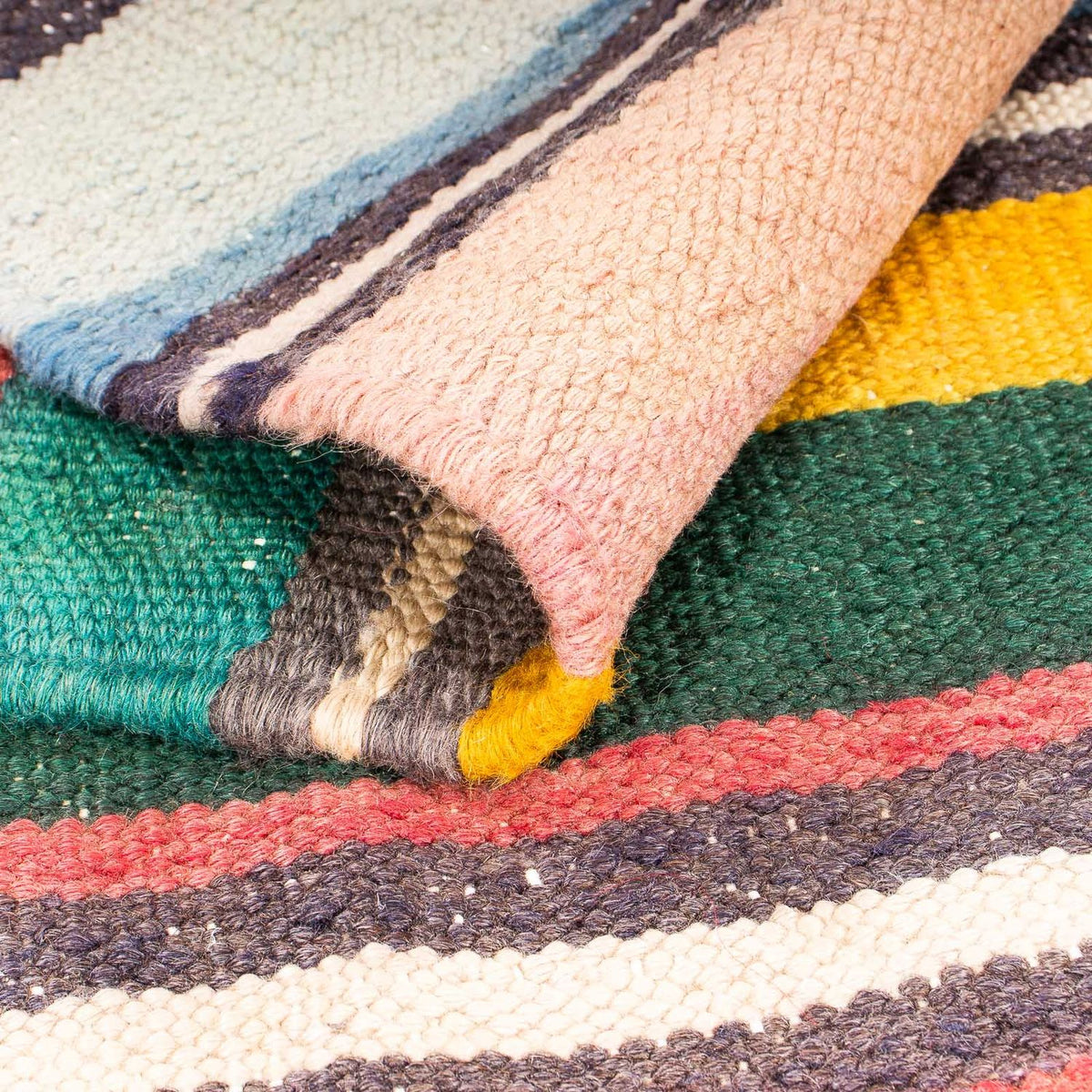 Kelim tapijt - Oud vierkant  - 160 x 150 cm - veelkleurig