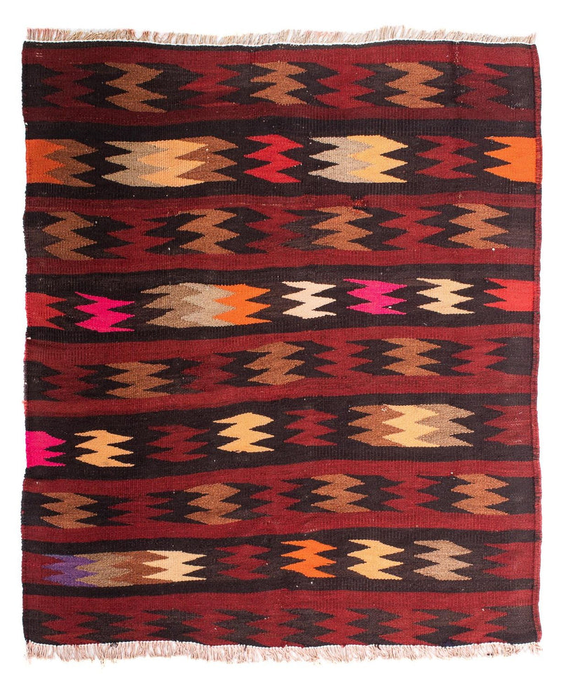 Kelim tapijt - Oud - 110 x 90 cm - veelkleurig