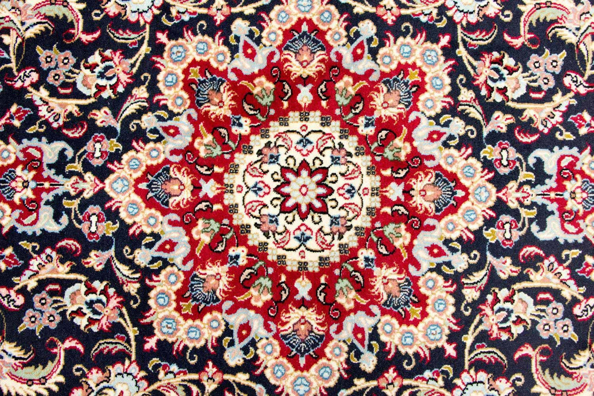 Perzisch tapijt - Ghom - 243 x 170 cm - donkerblauw