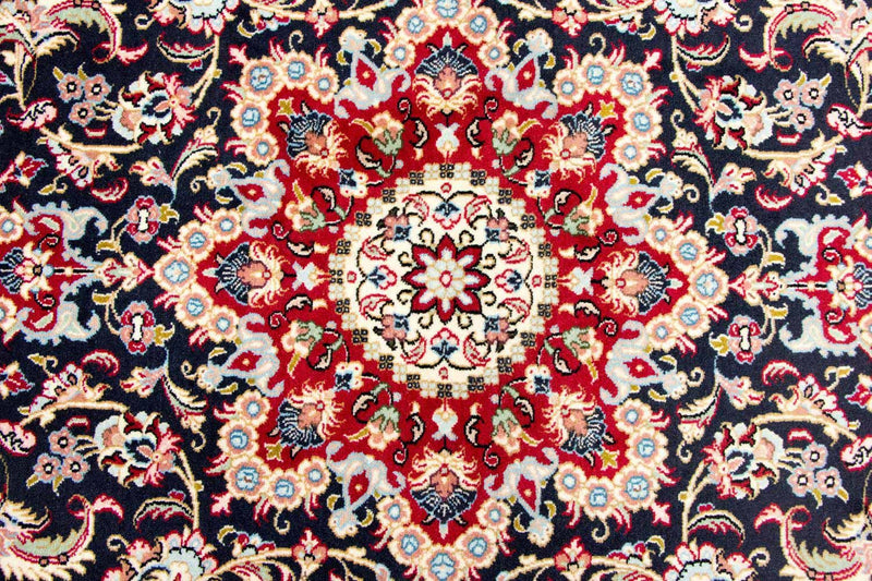 Perzisch tapijt - Ghom - 243 x 170 cm - donkerblauw