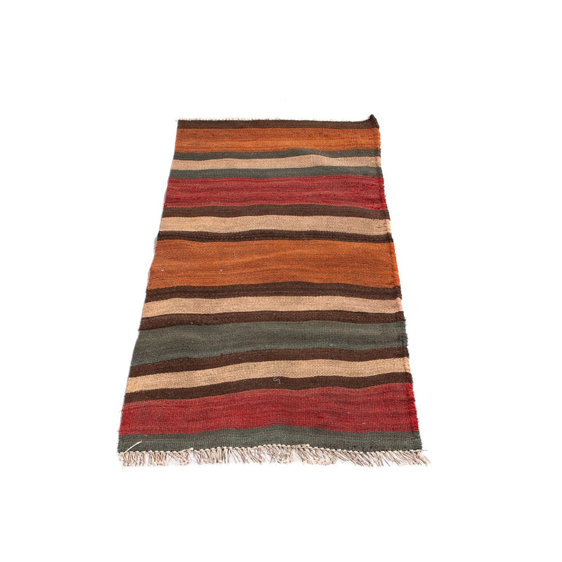 Loper Kelim tapijt - Oud - 110 x 50 cm - veelkleurig