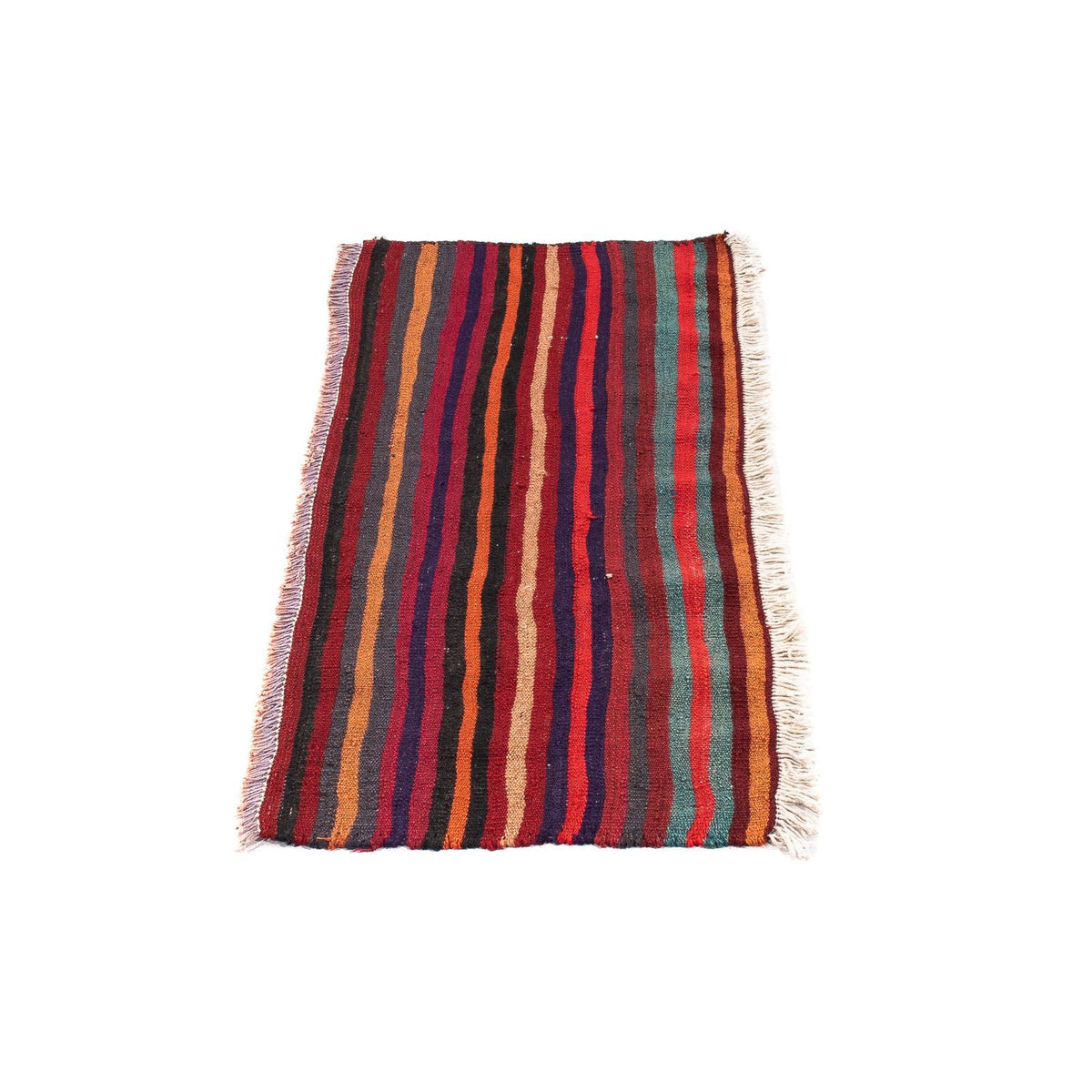 Loper Kelim tapijt - Oud - 105 x 45 cm - veelkleurig