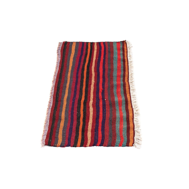 Loper Kelim tapijt - Oud - 105 x 45 cm - veelkleurig