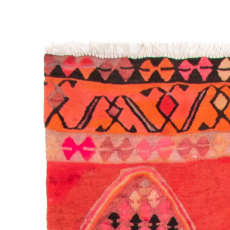 Loper Kelim tapijt - Oud - 355 x 90 cm - veelkleurig