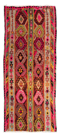Loper Kelim tapijt - Oud - 280 x 112 cm - veelkleurig