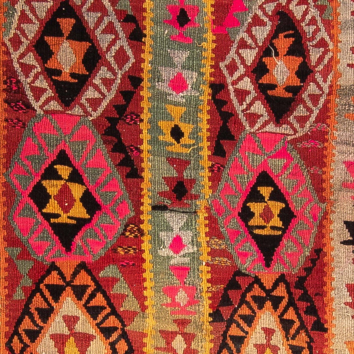 Loper Kelim tapijt - Oud - 280 x 112 cm - veelkleurig